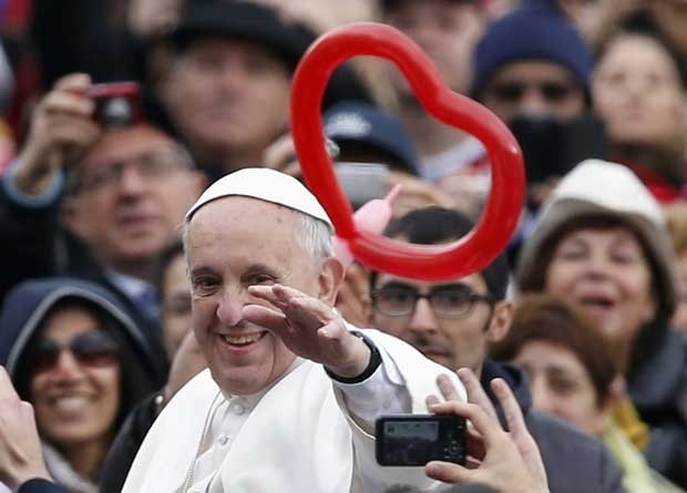 Papa Francisco durante audincia geral em 20 de novembro, no Vaticano