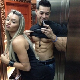 Juju Salimeni e Felipe