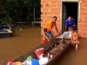 Cheia do Rio Paraguai j deixou desabrigados em Barra do Bugres.