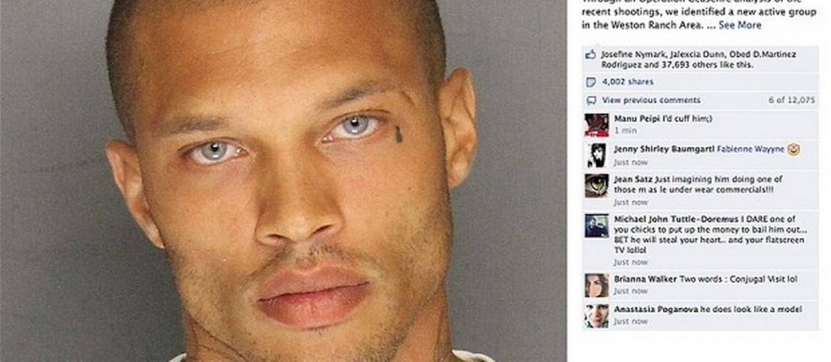 Jeremy Meeks, criminoso e gato