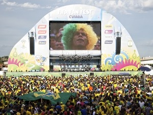 A Fan Fest fica no Parque de Exposies.