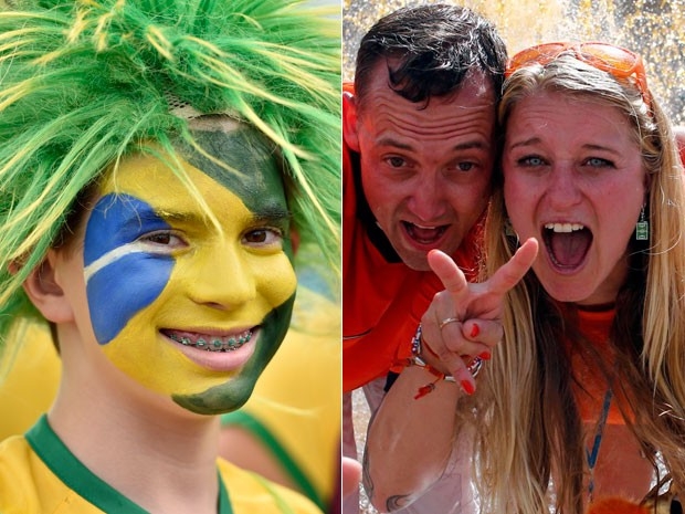 Torcida quer esquecer choro da derrota para Alemanha na partida contra a rival Holanda